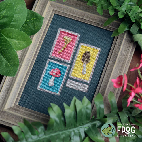 Mushroom Gallery - Fine Frog Stitching - Cross Stitch Pattern, Needlecraft Patterns, The Crafty Grimalkin - A Cross Stitch Store