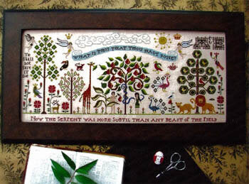 Paradise Lost - Plum Street Samplers - Cross Stitch Pattern, Needlecraft Patterns, The Crafty Grimalkin - A Cross Stitch Store