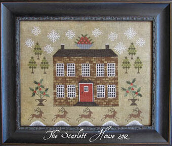 Christmastide at Holly House - The Scarlett House - Cross Stitch Pattern, Uncategorized, The Crafty Grimalkin - A Cross Stitch Store