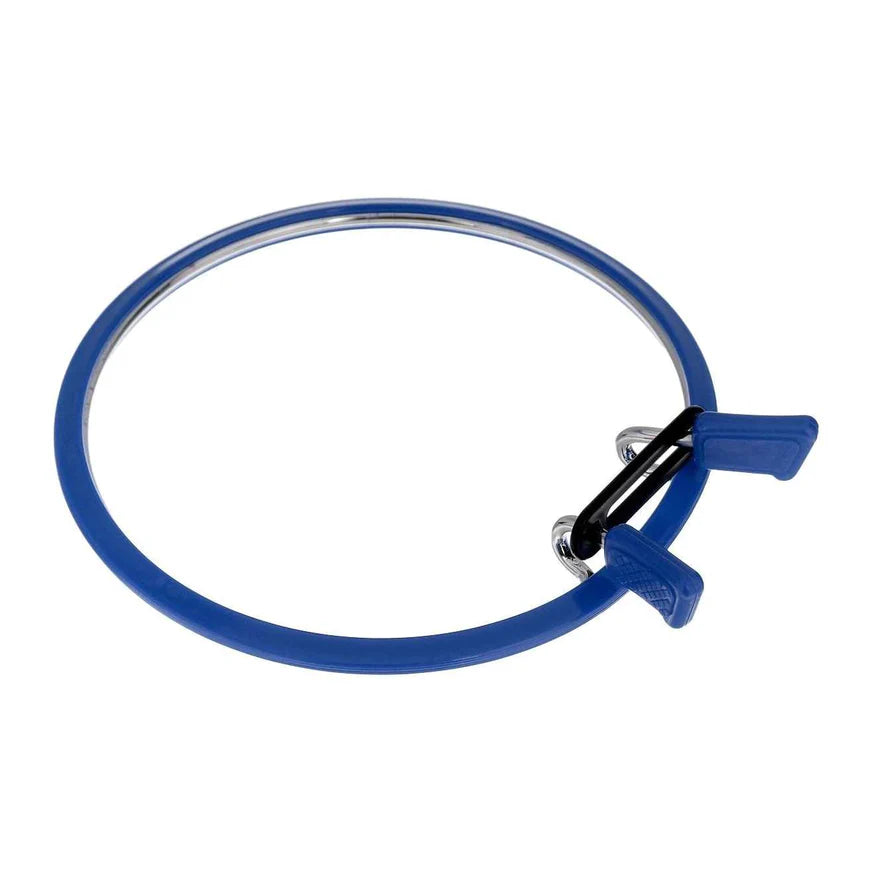 Medium Spring Metal Embroidery Hoop Nurge 160-2 Deep Blue 5", The Crafty Grimalkin - A Cross Stitch Store