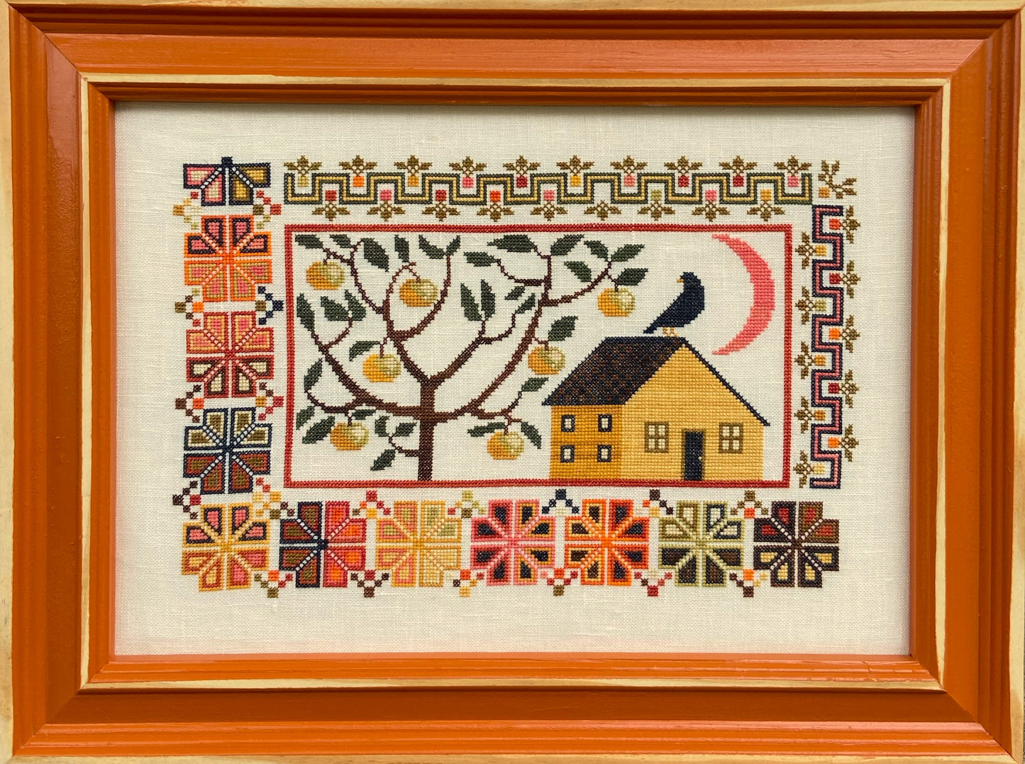 Golden Delicious - The Artsy Housewife - Cross Stitch Pattern, Needlecraft Patterns, The Crafty Grimalkin - A Cross Stitch Store