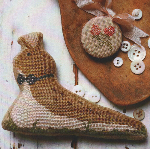 Animal Crackers Series - Peroy - Stacy Nash Primitives - Cross Stitch Pattern