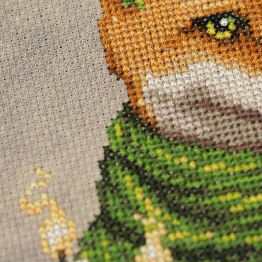 Fireside Fox - Fine Frog Stitching - Cross Stitch Pattern, Needlecraft Patterns, The Crafty Grimalkin - A Cross Stitch Store
