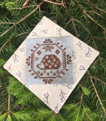 Quirky Quaker Hedgehog - Darling and Whimsy - Cross Stitch Pattern