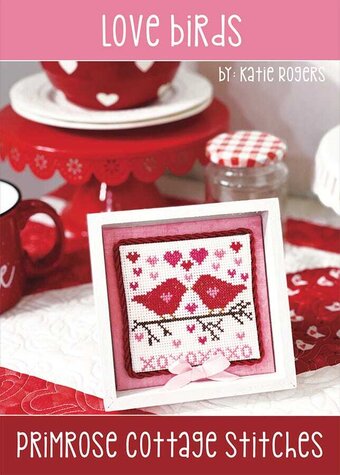 Love Birds - Primrose Cottage - Cross Stitch Pattern, Needlecraft Patterns, The Crafty Grimalkin - A Cross Stitch Store