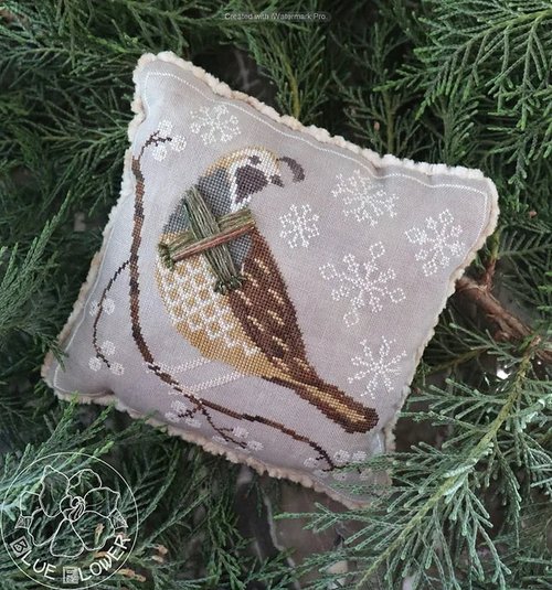 Winter Quail - The Blue Flower - Cross Stitch Pattern