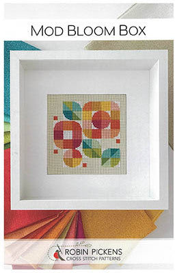 Mod Bloom Box - Robin Pickens Cross Stitch Patterns, The Crafty Grimalkin - A Cross Stitch Store