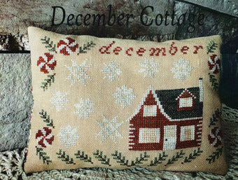 December Cottage - From the Heart - Cross Stitch Pattern, Needlecraft Patterns, Needlecraft Patterns, The Crafty Grimalkin - A Cross Stitch Store