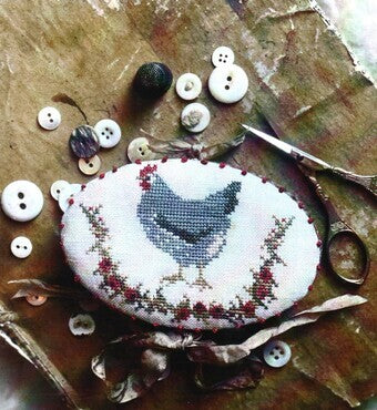 Little French Hen and Needlebook - Stacy Nash Primitives - Cross Stitch Pattern, Needlecraft Patterns, Needlecraft Patterns, The Crafty Grimalkin - A Cross Stitch Store