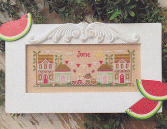 June Mini Village - Country Cottage Needleworks - Cross Stitch Pattern, Needlecraft Patterns, Needlecraft Patterns, The Crafty Grimalkin - A Cross Stitch Store