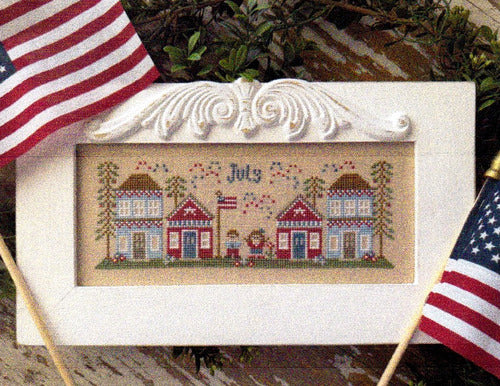 July Mini Village - Country Cottage Needleworks - Cross Stitch Pattern, Needlecraft Patterns, Needlecraft Patterns, The Crafty Grimalkin - A Cross Stitch Store