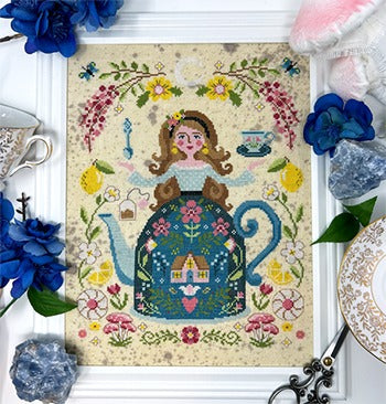 The Tea Goddess - Tiny Modernist - Cross Stitch Pattern