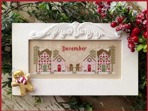 December Mini Village - Country Cottage Needleworks - Cross Stitch Pattern