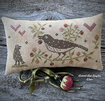 Sweets of the Vine Pinkeep - Scattered Seed Samplers - Cross Stitch Pattern