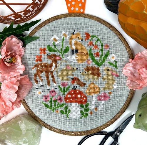 Woodland Whimsies - Tiny Modernist - Cross Stitch Pattern