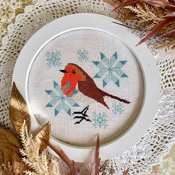 Robin in Winter - Yasmin's Made with Love - Cross Stitch Pattern