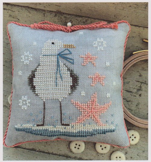 Stars and Surf Pinkeep - Stitches by Ethel - Cross Stitch Pattern