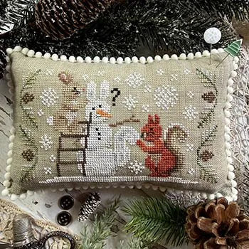 Snowman Lookalike Bunny and Squirrel - Puntini Puntini - Cross Stitch Pattern