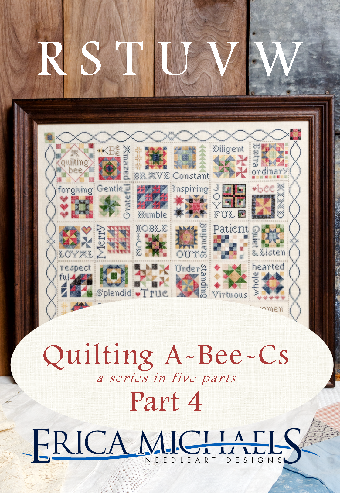 Quilting A ~Bee ~ Cs Part 4 - Erica Michaels - Cross Stitch Pattern, Needlecraft Patterns, The Crafty Grimalkin - A Cross Stitch Store