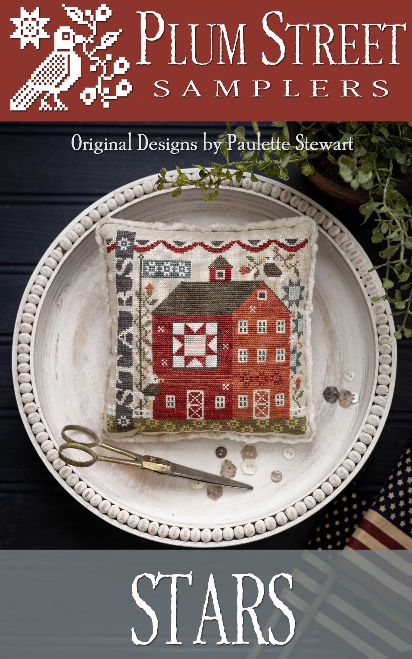 Stars - Plum Street Samplers - Cross Stitch Pattern