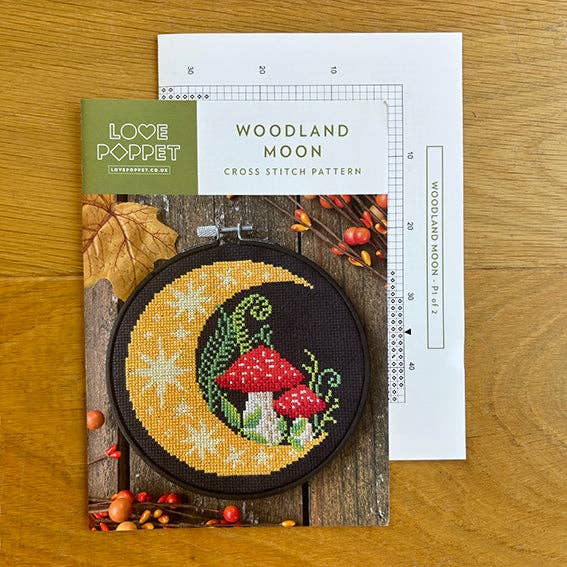 Woodland Moon - Love Poppet - Cross Stitch Pattern