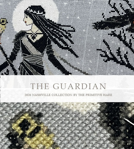 THE GUARDIAN - Primitive Hare Cross Stitch Pattern