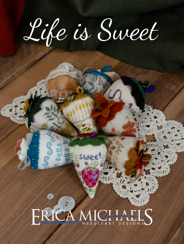 PREORDER Life is Sweet - Erica Michaels - Cross Stitch Pattern, Needlecraft Patterns, The Crafty Grimalkin - A Cross Stitch Store