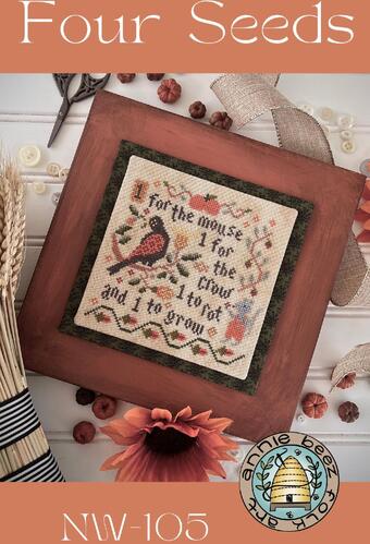 Four Seeds - Annie Beez Folk Art - Cross Stitch Pattern, Needlecraft Patterns, Needlecraft Patterns, The Crafty Grimalkin - A Cross Stitch Store