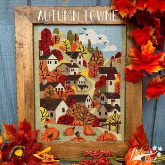 Autumn Towne - Autumn Lane - Cross Stitch Pattern, The Crafty Grimalkin - A Cross Stitch Store