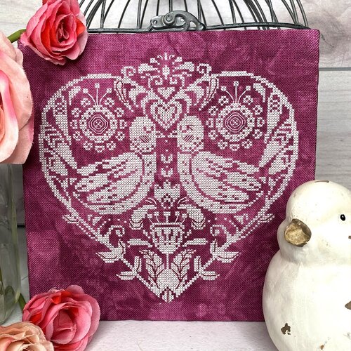 Love Birds - Autumn Lane - Cross Stitch Pattern, Cross Stitch Patterns, The Crafty Grimalkin - A Cross Stitch Store