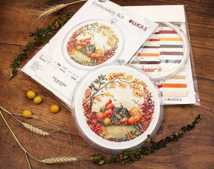 The Autumn BC221L Counted Cross-Stitch Kit - Luca- S, Needlecraft Kits, The Crafty Grimalkin - A Cross Stitch Store