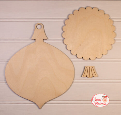 Vintage Ornaments Backer #1 - Cherry Blossoms - Cross Stitch Pattern, Needlecraft Patterns, The Crafty Grimalkin - A Cross Stitch Store