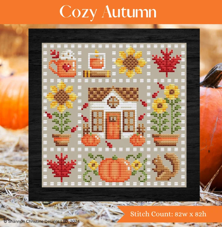 Cozy Autumn - Shannon Christine - Cross Stitch Pattern, Needlecraft Patterns, The Crafty Grimalkin - A Cross Stitch Store