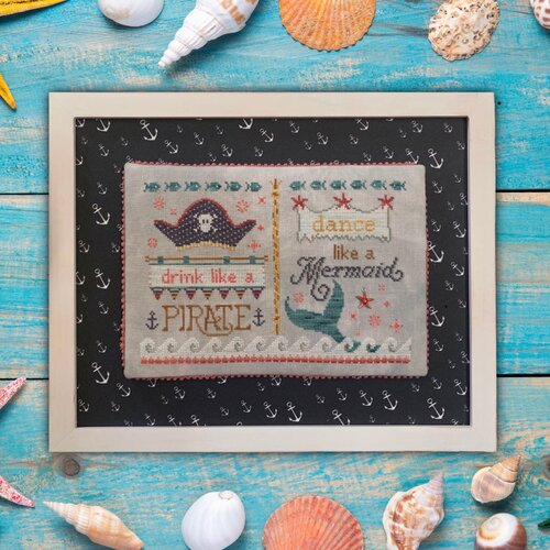 Dance Like a Mermaid - Dirty Annie's - Cross Stitch Pattern, Needlecraft Patterns, Needlecraft Patterns, The Crafty Grimalkin - A Cross Stitch Store