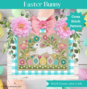 Easter Bunny - Shannon Christine Designs - Cross Stitch Pattern, Needlecraft Patterns, The Crafty Grimalkin - A Cross Stitch Store