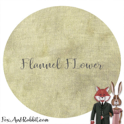 16 Count Aida - Flannel Flower - Fox and Rabbit Designs