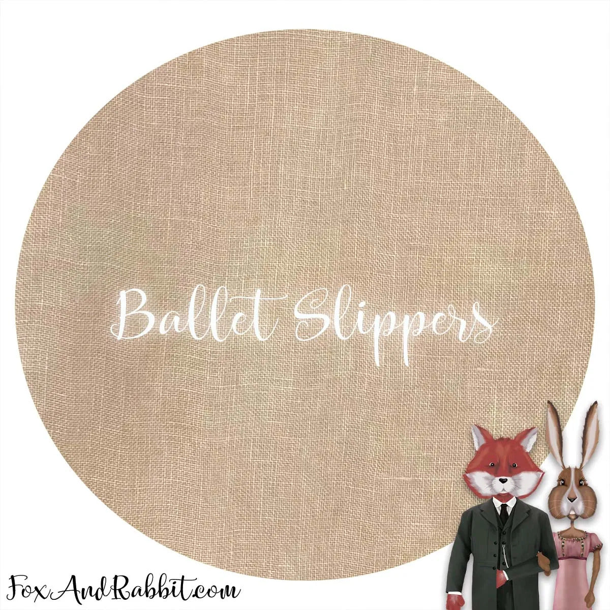 18 Count Aida - Ballet Slippers - Fox and Rabbit Designs