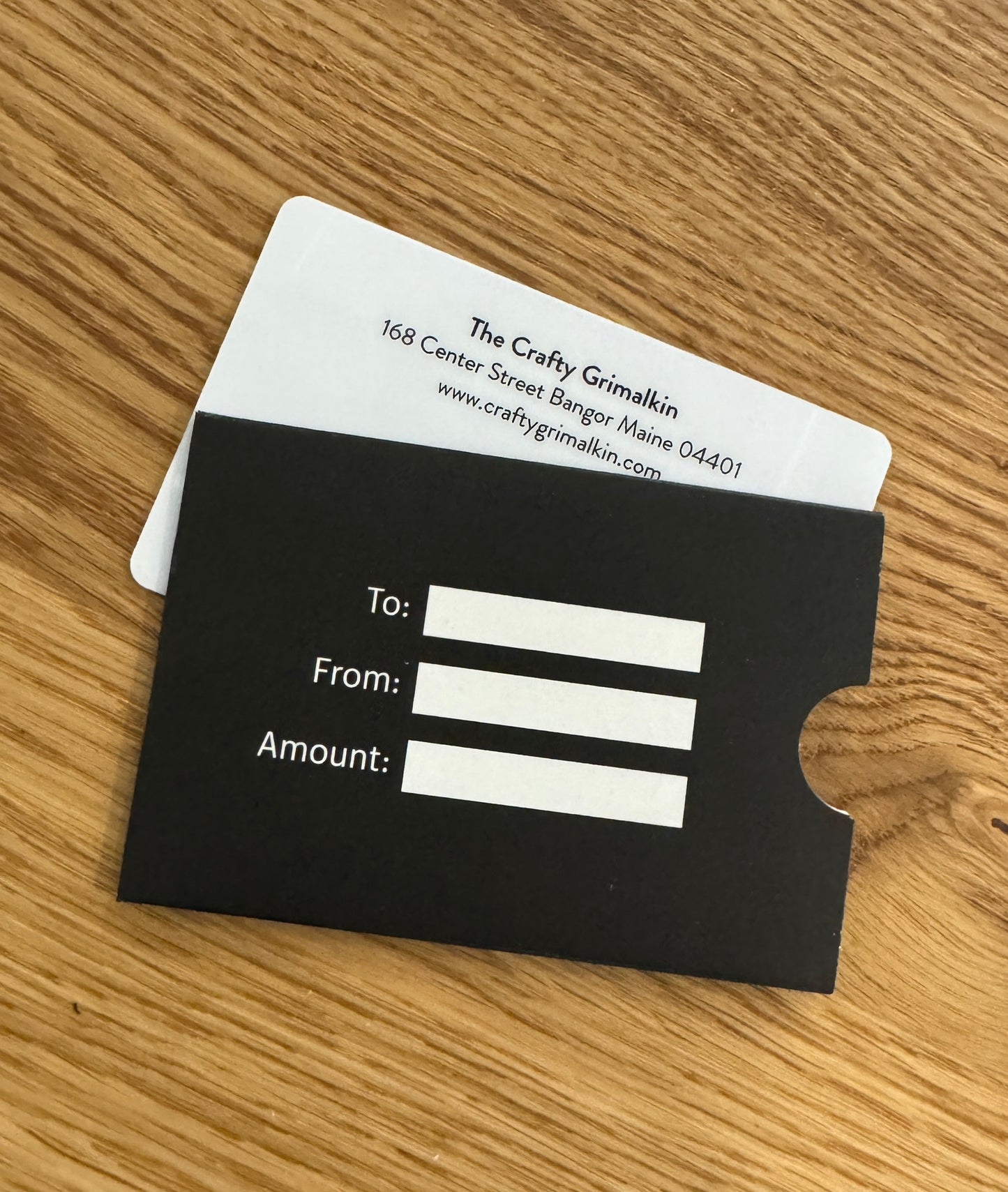 The Crafty Grimalkin Gift Card - Physical