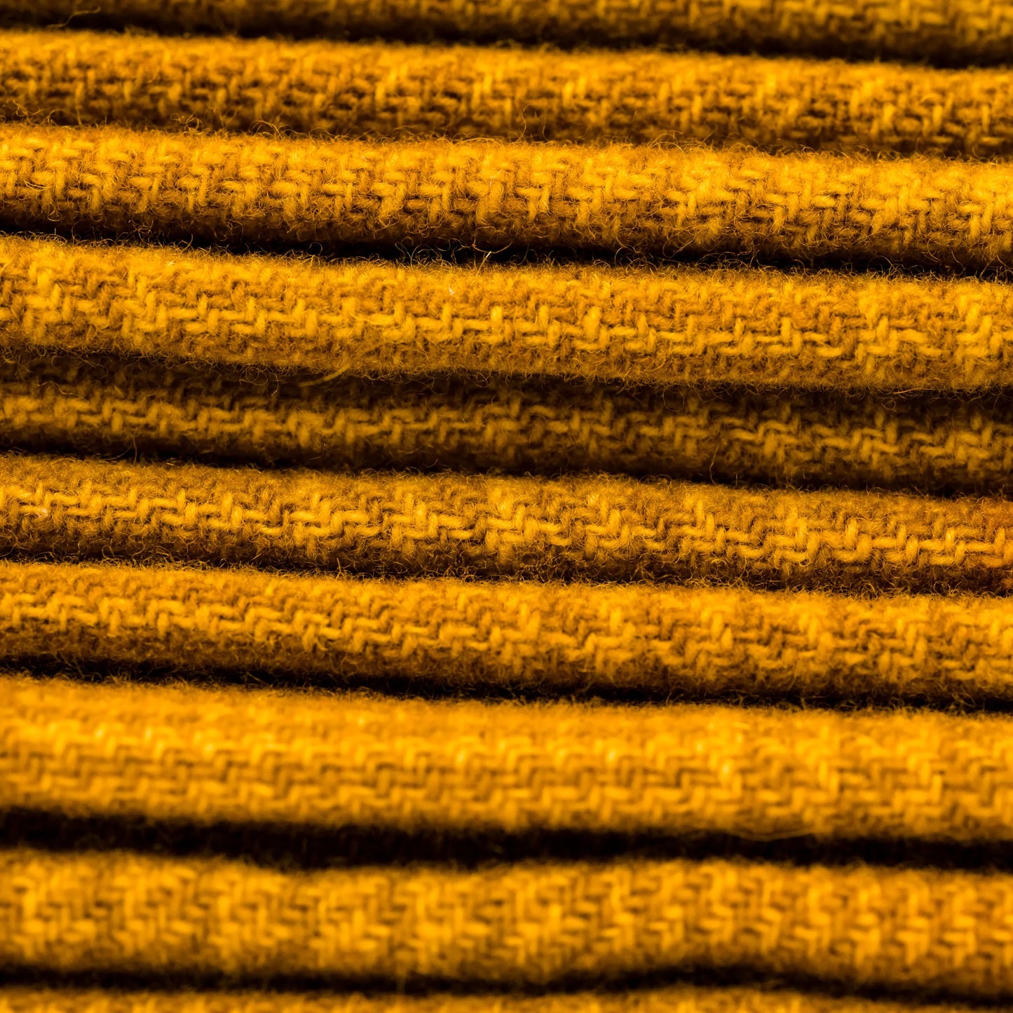 Mustard Glen Plaid Wool Fabric - Weeks Dye Works