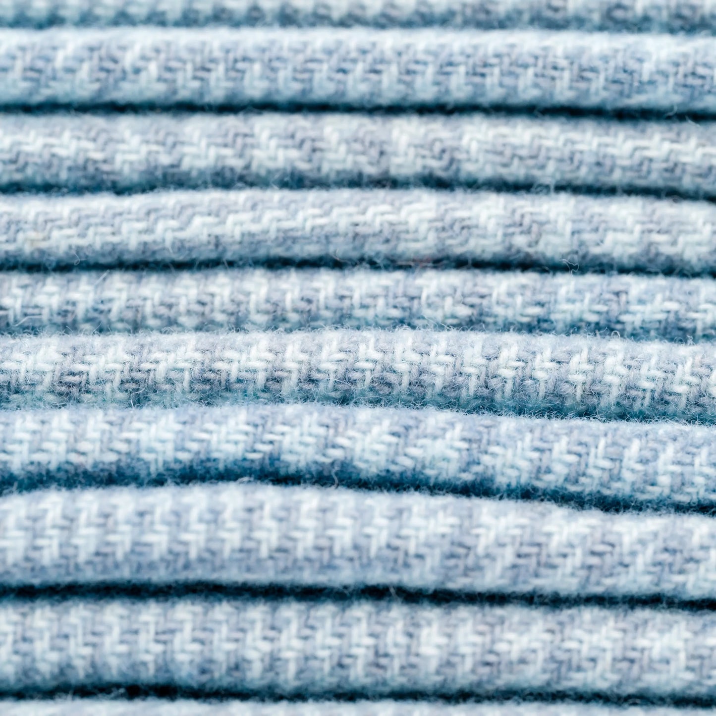 Morris Blue Glen Plaid Wool Fabric - Weeks Dye Works