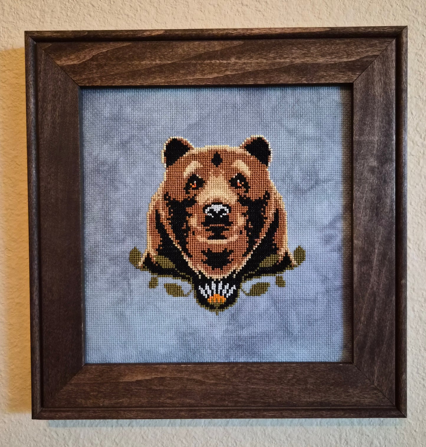 Garden Bear - Artsy Housewife - Cross Stitch Pattern
