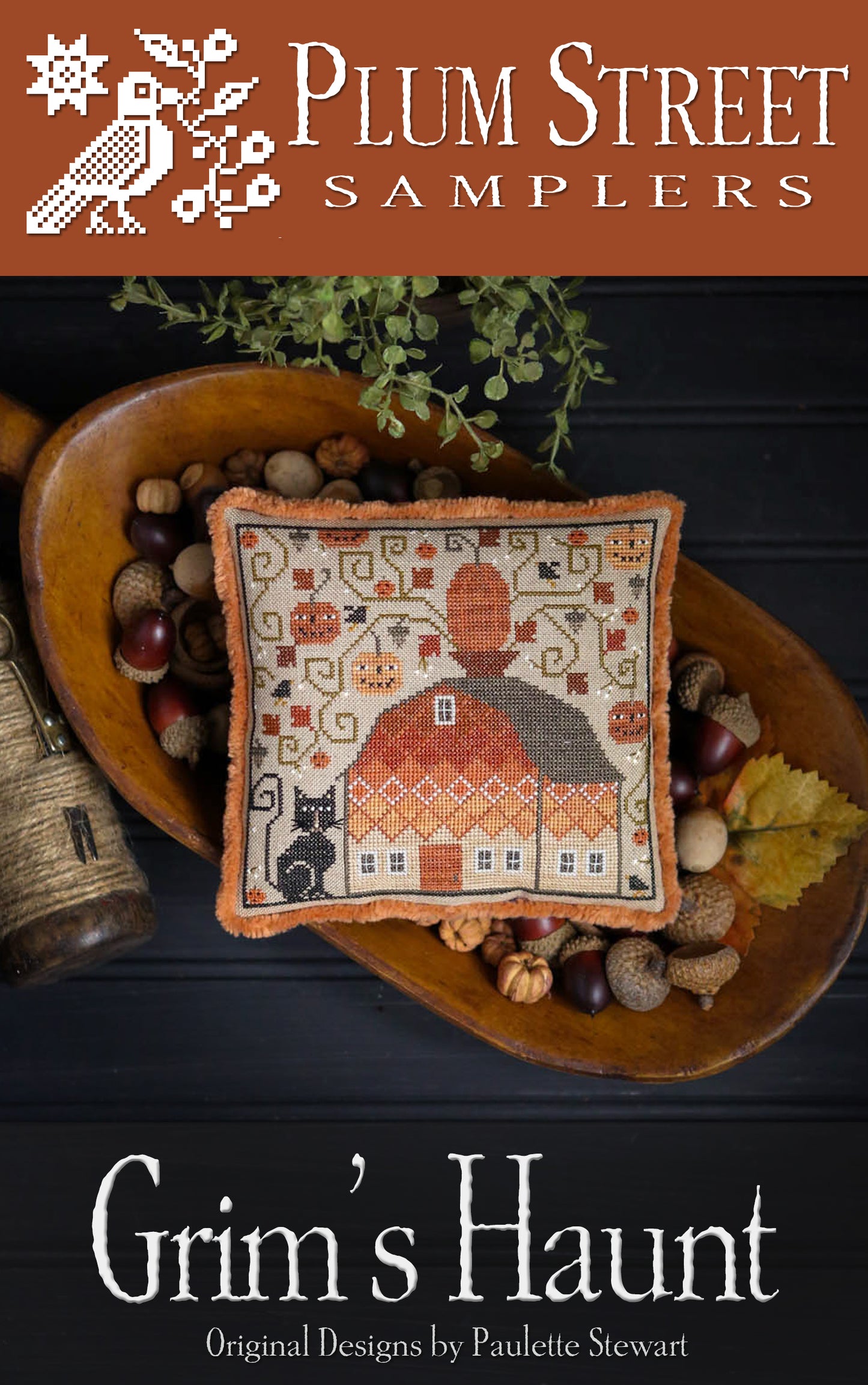 Grim's Haunt - Plum Street Samplers - Cross Stitch Pattern, Needlecraft Patterns, Needlecraft Patterns, The Crafty Grimalkin - A Cross Stitch Store
