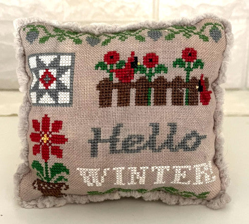 PREORDER Hello Seasons – Winter - Mani Di Donna - Cross Stitch Pattern, Needlecraft Patterns, The Crafty Grimalkin - A Cross Stitch Store