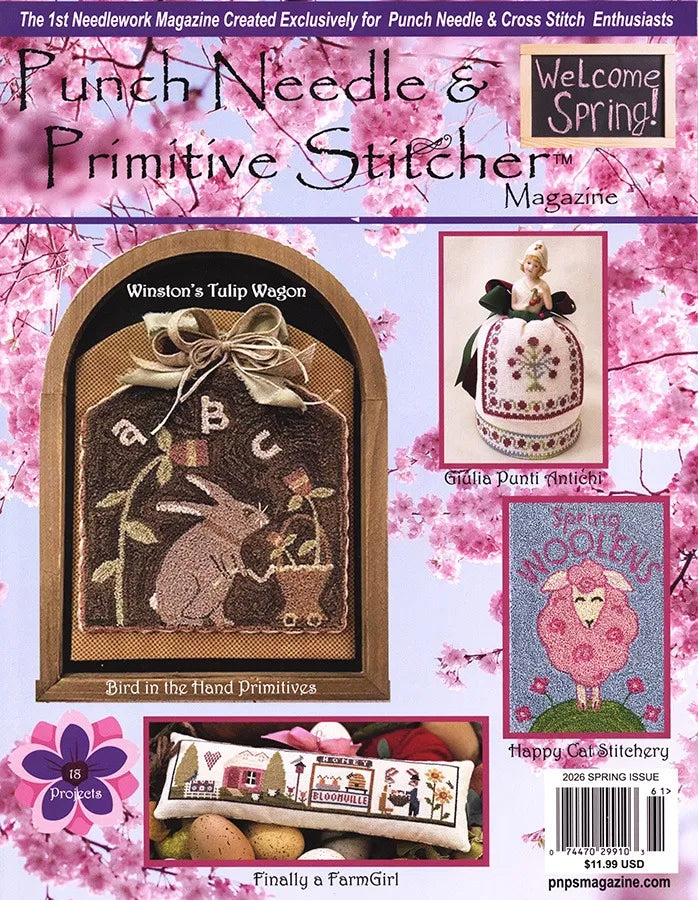 Punch Needle and Primitive Stitcher Magazine - Spring 2026