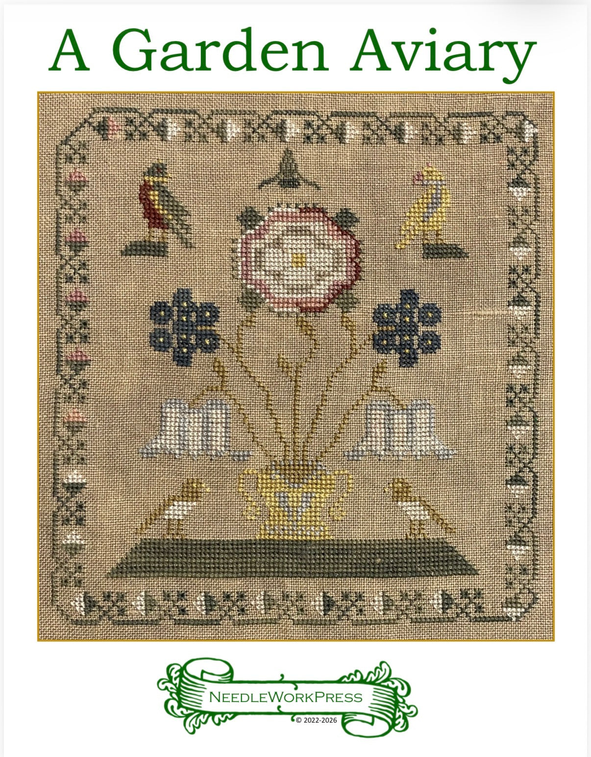 PREORDER A Garden Aviary - Needlework Press - Cross Stitch Pattern