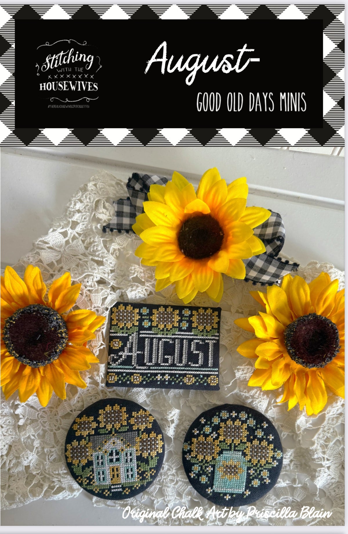 August, Good Old Days - Stitching with the Housewives - Cross Stitch Pattern, Needlecraft Patterns, The Crafty Grimalkin - A Cross Stitch Store