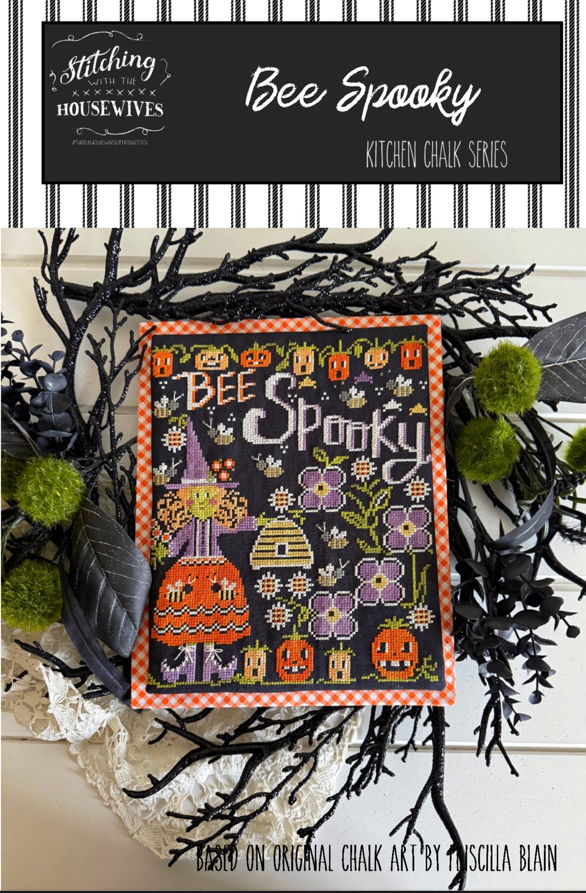 Bee Spooky - Stitching with the Housewives - Cross Stitch Pattern, Needlecraft Patterns, The Crafty Grimalkin - A Cross Stitch Store