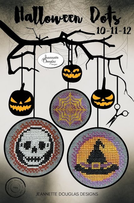 Halloween Dots 10-11-12 - Jeannette Douglas - Cross Stitch Pattern