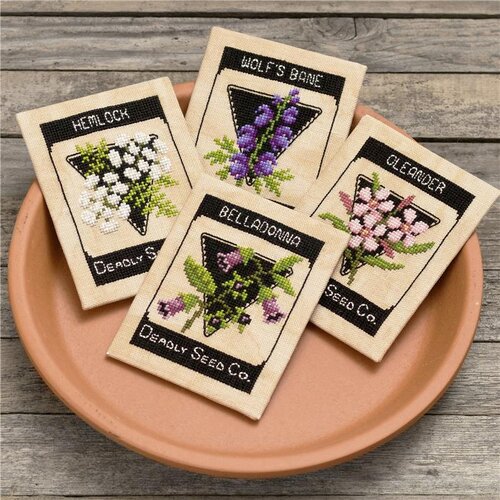 Deadly Seed Co. - Lola Crow - Cross Stitch Pattern