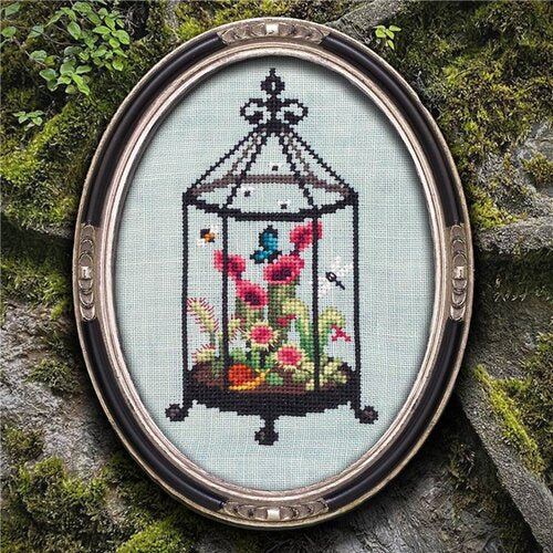 Carnivorous Terrarium - Lola Crow - Cross Stitch Pattern